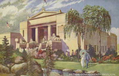 イギリス政府パビリオン、大英帝国展、ウェンブリー、1924 作： Ernest Coffin
